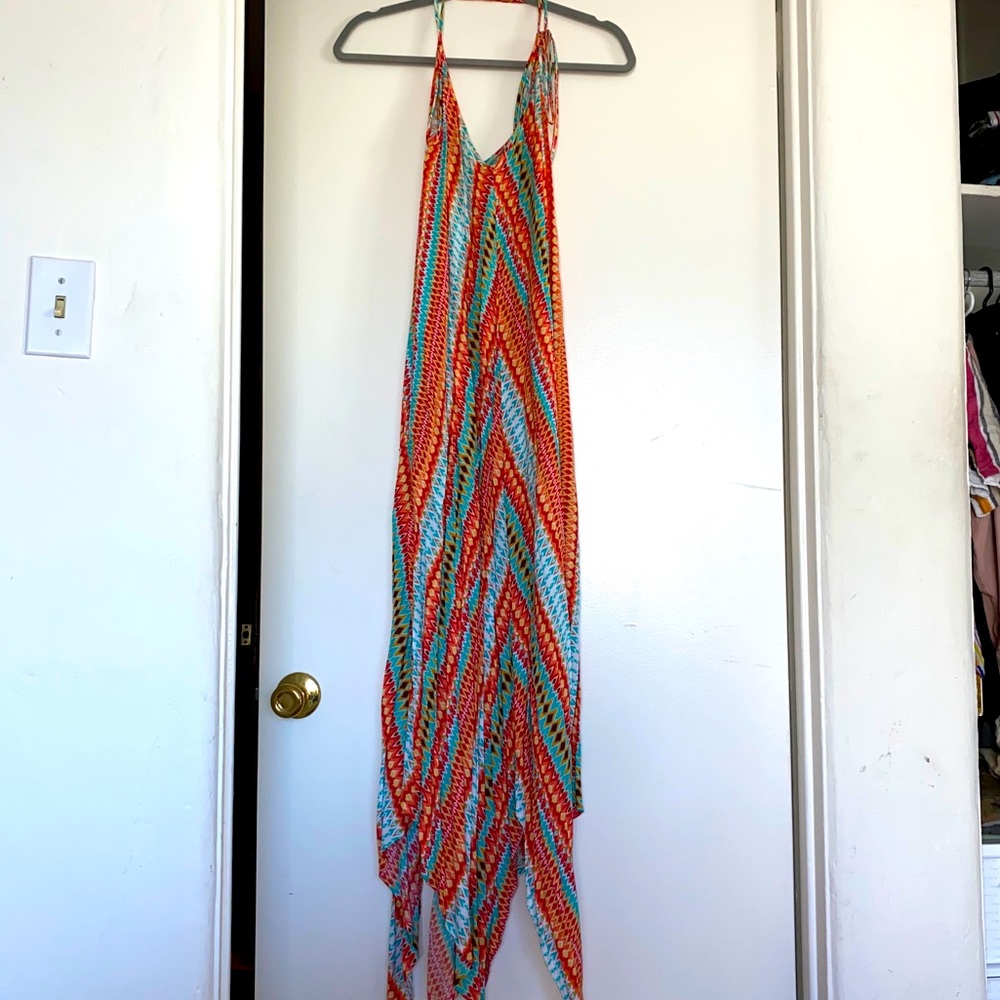 Colorful tribal maxi dress